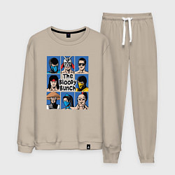 Костюм хлопковый мужской Кровавая связка, цвет: миндальный