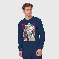 Костюм хлопковый мужской Клинок, рассекающий демонов Даки, цвет: тёмно-синий — фото 2