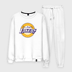 Костюм хлопковый мужской Lakers star, цвет: белый