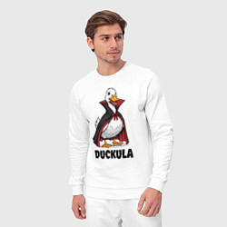 Костюм хлопковый мужской Граф Дакула, цвет: белый — фото 2