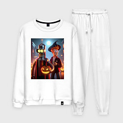 Мужской костюм Бендер и Фрай в шляпе - ночь на хэллоуин