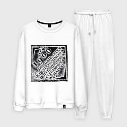 Костюм хлопковый мужской Путешествие в Лас-Вегас, цвет: белый