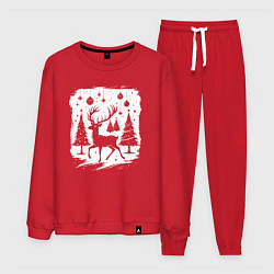 Мужской костюм Олень в новогоднем лесу