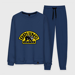 Костюм хлопковый мужской HC Boston Bruins Label, цвет: тёмно-синий