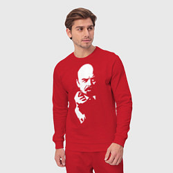 Костюм хлопковый мужской Ленин: фигу вам, цвет: красный — фото 2
