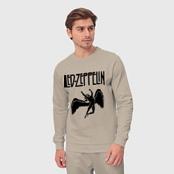 Костюм хлопковый мужской Led Zeppelin, цвет: миндальный — фото 2