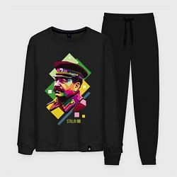 Костюм хлопковый мужской Stalin Art, цвет: черный