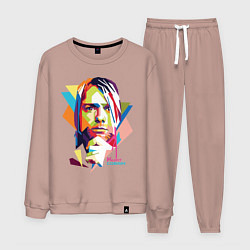 Костюм хлопковый мужской Kurt Cobain: Colors, цвет: пыльно-розовый