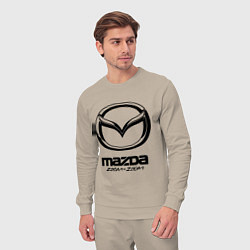 Костюм хлопковый мужской Mazda Zoom-Zoom, цвет: миндальный — фото 2