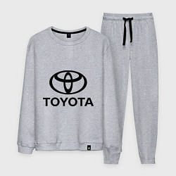Костюм хлопковый мужской Toyota Logo, цвет: меланж
