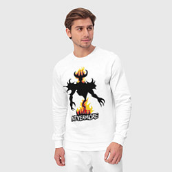 Костюм хлопковый мужской Nevermore Fire, цвет: белый — фото 2