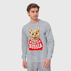 Костюм хлопковый мужской Made in Russia: киса, цвет: меланж — фото 2