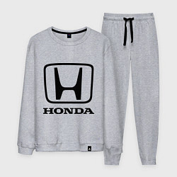 Костюм хлопковый мужской Honda logo, цвет: меланж