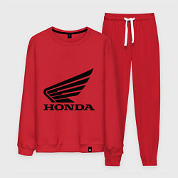 Костюм хлопковый мужской Honda Motor, цвет: красный