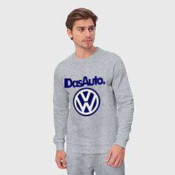 Костюм хлопковый мужской Volkswagen Das Auto, цвет: меланж — фото 2
