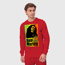 Костюм хлопковый мужской Bob Marley: Jamaica, цвет: красный — фото 2