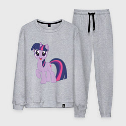 Костюм хлопковый мужской Пони Сумеречная Искорка, цвет: меланж