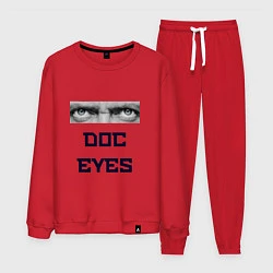 Костюм хлопковый мужской Doc Eyes, цвет: красный