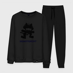 Костюм хлопковый мужской Monstercat, цвет: черный