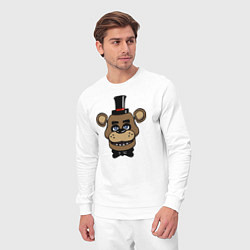 Костюм хлопковый мужской Freddy FNAF, цвет: белый — фото 2