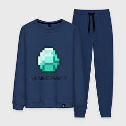 Костюм хлопковый мужской Minecraft Diamond, цвет: тёмно-синий