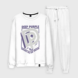 Костюм хлопковый мужской Deep Purple: Smoke on the water, цвет: белый