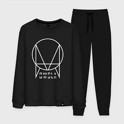 Костюм хлопковый мужской OWSLA, цвет: черный