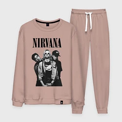 Костюм хлопковый мужской Nirvana Group, цвет: пыльно-розовый