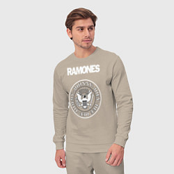 Костюм хлопковый мужской Ramones, цвет: миндальный — фото 2