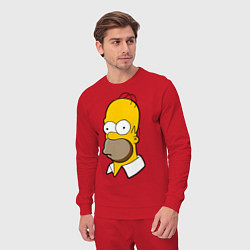 Костюм хлопковый мужской Sad Homer, цвет: красный — фото 2