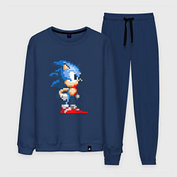 Костюм хлопковый мужской Sonic, цвет: тёмно-синий