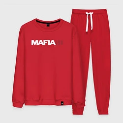 Костюм хлопковый мужской Mafia III, цвет: красный