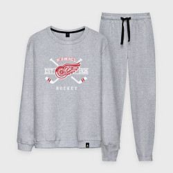 Костюм хлопковый мужской Detroit Red Wings: Est.1926, цвет: меланж