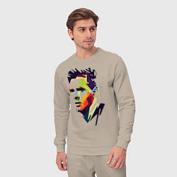 Костюм хлопковый мужской Lionel Messi: fun-art, цвет: миндальный — фото 2