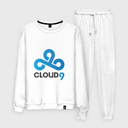 Костюм хлопковый мужской Cloud9, цвет: белый