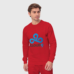 Костюм хлопковый мужской Cloud9, цвет: красный — фото 2