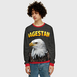 Свитшот мужской Dagestan Eagle, цвет: 3D-красный — фото 2