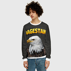 Свитшот мужской Dagestan Eagle, цвет: 3D-белый — фото 2