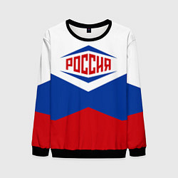 Свитшот мужской Россия 2016, цвет: 3D-черный