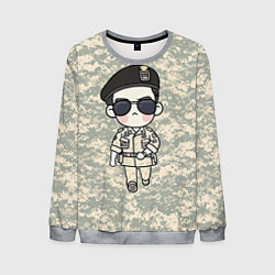 Свитшот мужской Song Joong Ki: Camo, цвет: 3D-меланж