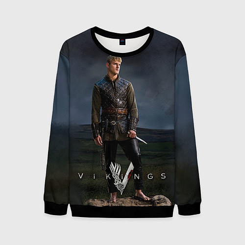 Мужской свитшот Vikings: Bjorn Jarnsida / 3D-Черный – фото 1