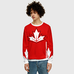 Свитшот мужской Сборная Канады: домашняя форма, цвет: 3D-белый — фото 2