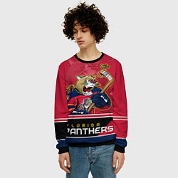 Свитшот мужской Florida Panthers, цвет: 3D-черный — фото 2