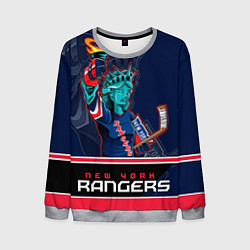 Свитшот мужской New York Rangers, цвет: 3D-меланж