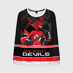 Свитшот мужской New Jersey Devils, цвет: 3D-белый