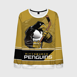 Свитшот мужской Pittsburgh Penguins, цвет: 3D-белый