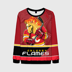 Свитшот мужской Calgary Flames, цвет: 3D-черный