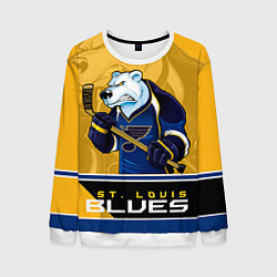 Свитшот мужской St. Louis Blues, цвет: 3D-белый