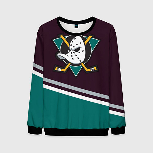 Мужской свитшот Anaheim Ducks / 3D-Черный – фото 1