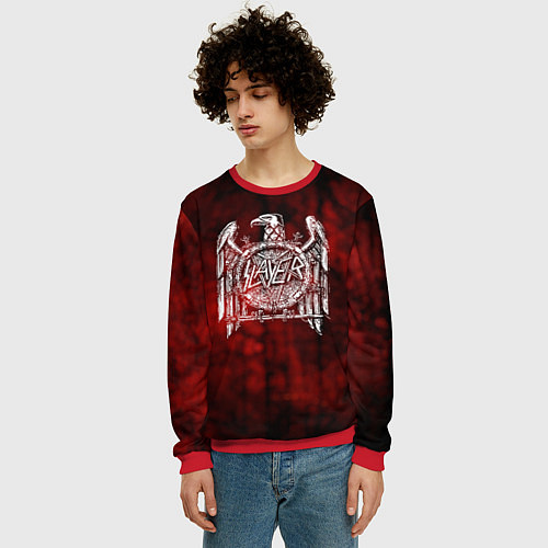 Мужской свитшот Slayer: Blooded Eagle / 3D-Красный – фото 3